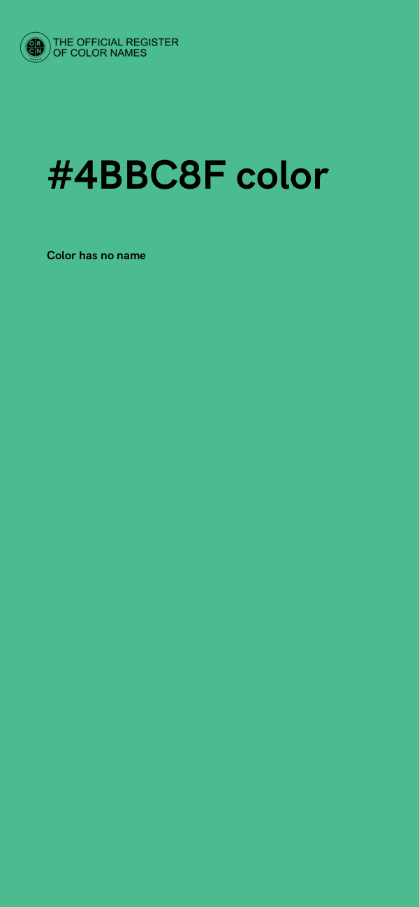 #4BBC8F color image