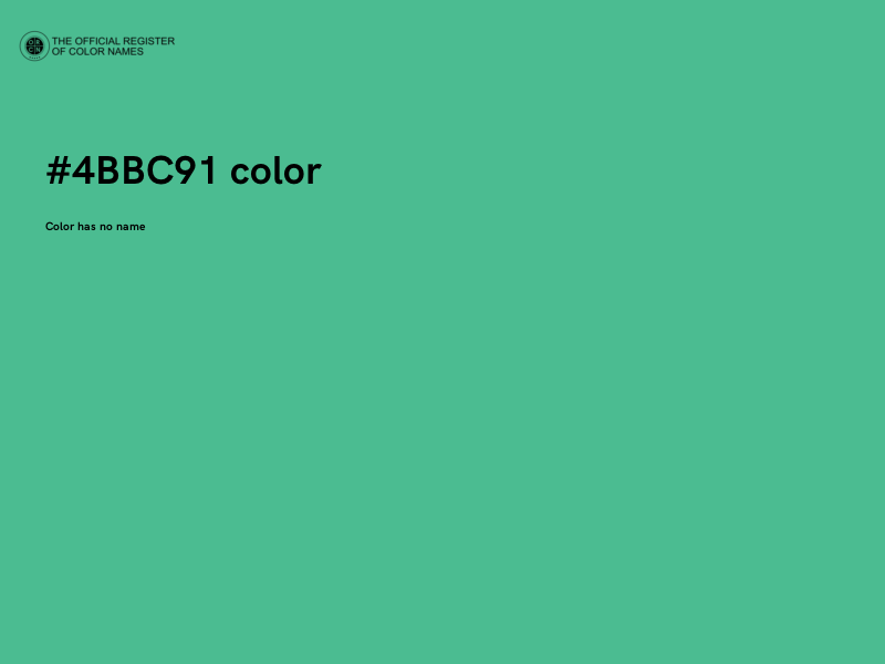 #4BBC91 color image