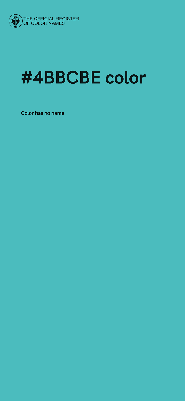 #4BBCBE color image