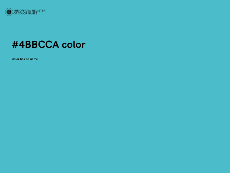 #4BBCCA color image