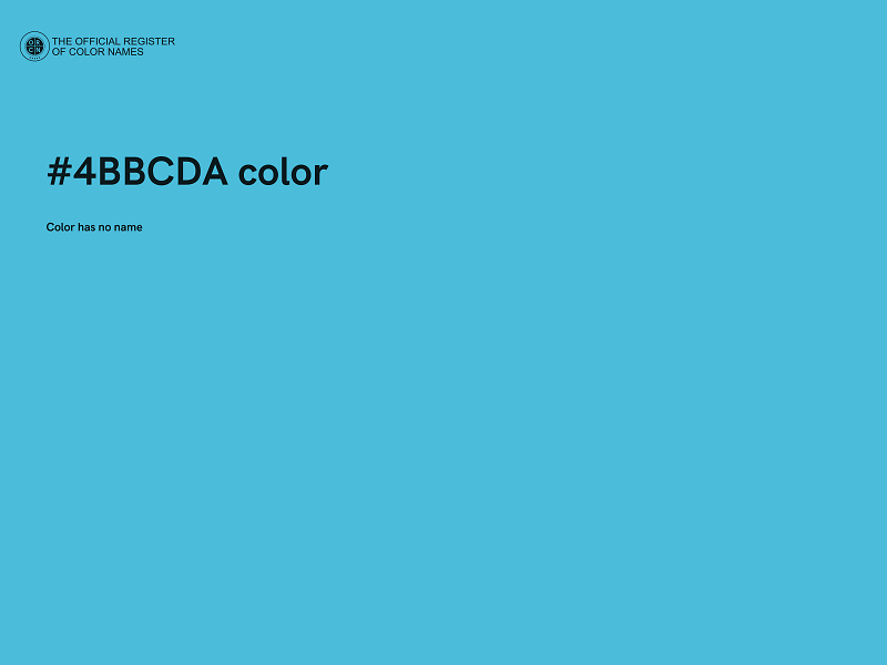 #4BBCDA color image