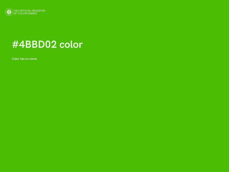 #4BBD02 color image
