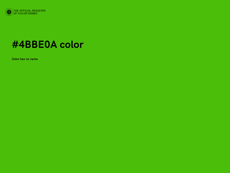 #4BBE0A color image
