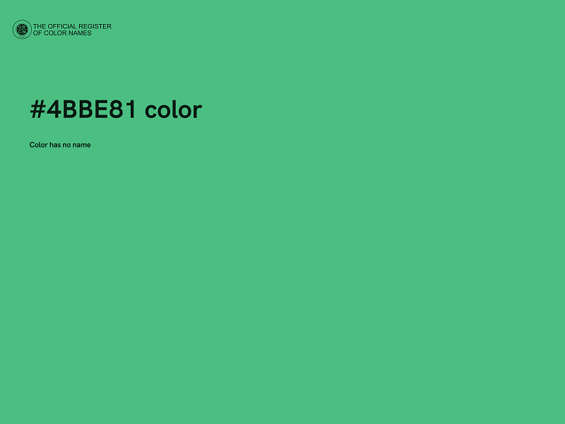 #4BBE81 color image