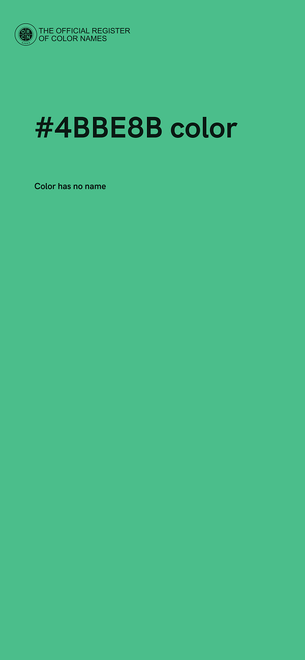 #4BBE8B color image