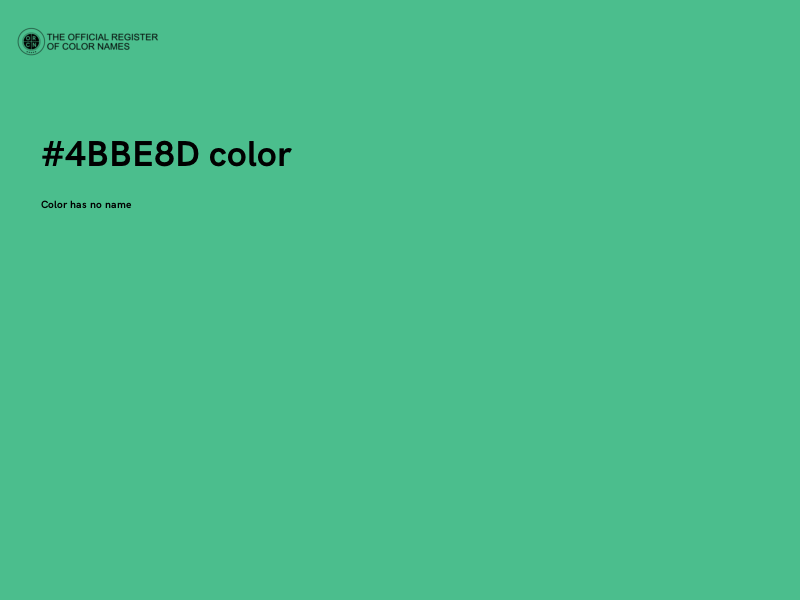 #4BBE8D color image