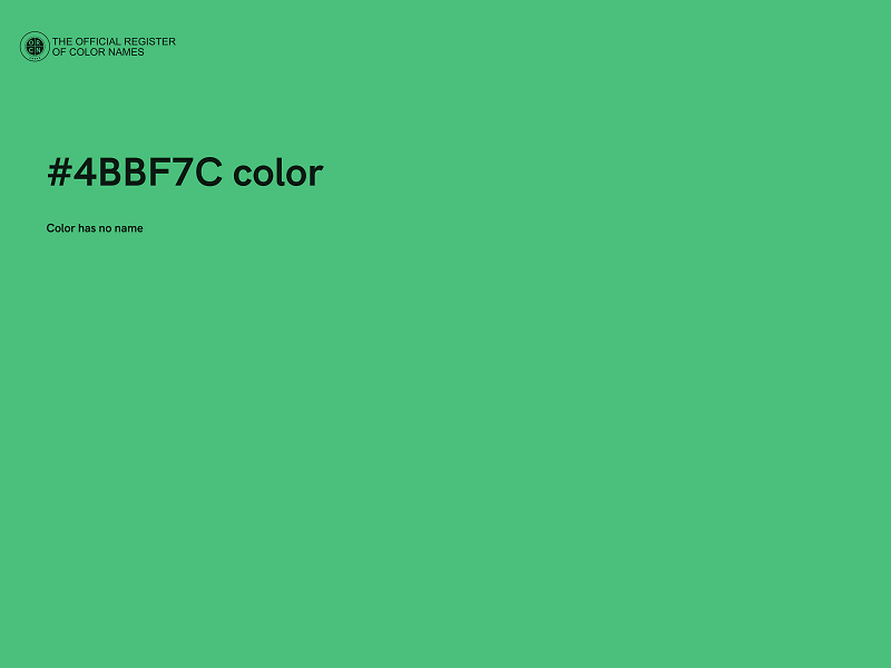 #4BBF7C color image