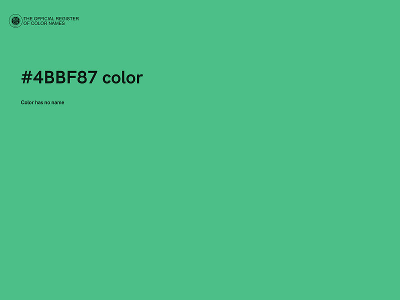 #4BBF87 color image