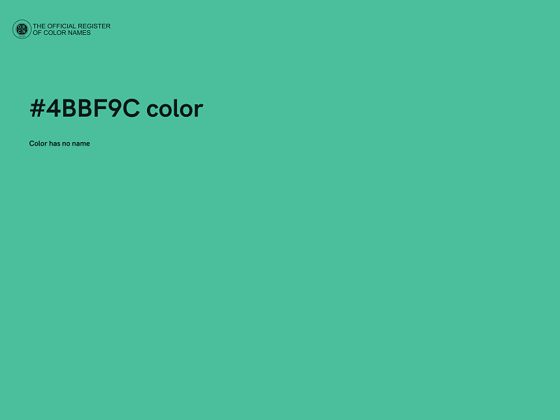 #4BBF9C color image