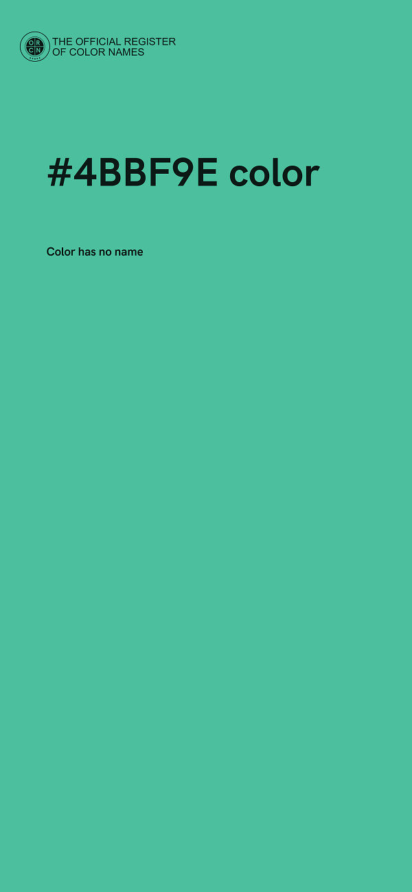 #4BBF9E color image