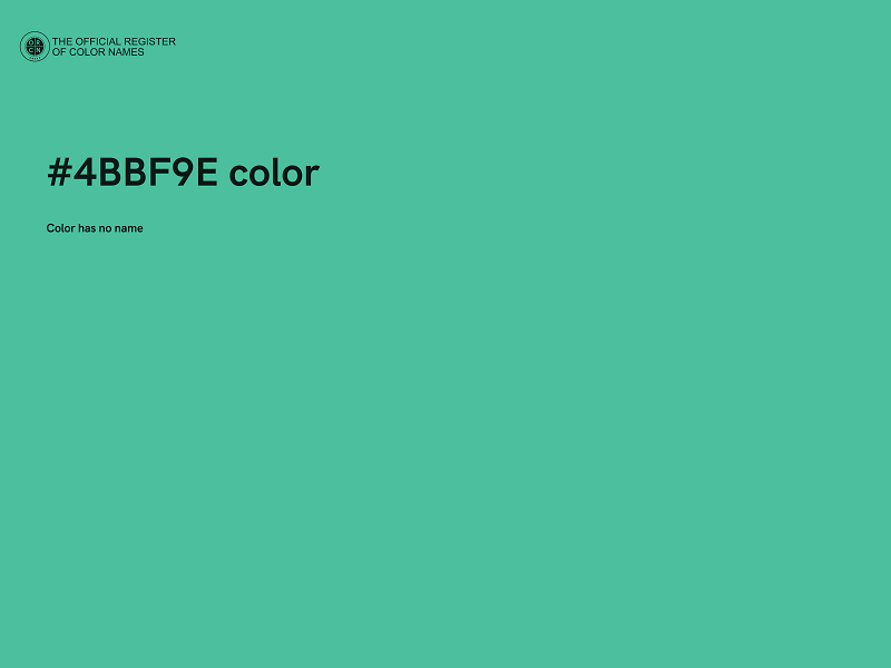 #4BBF9E color image