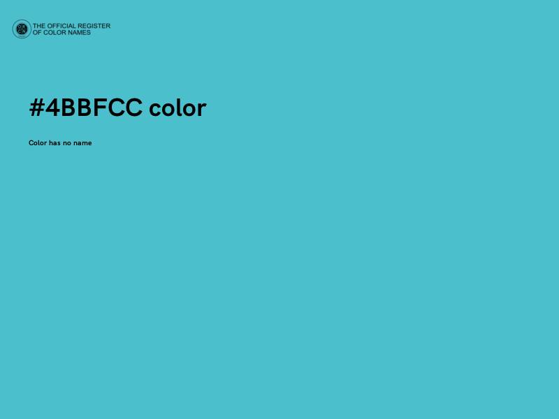 #4BBFCC color image