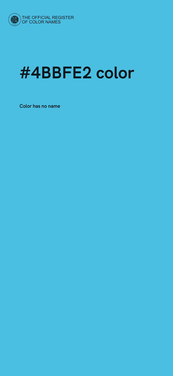 #4BBFE2 color image