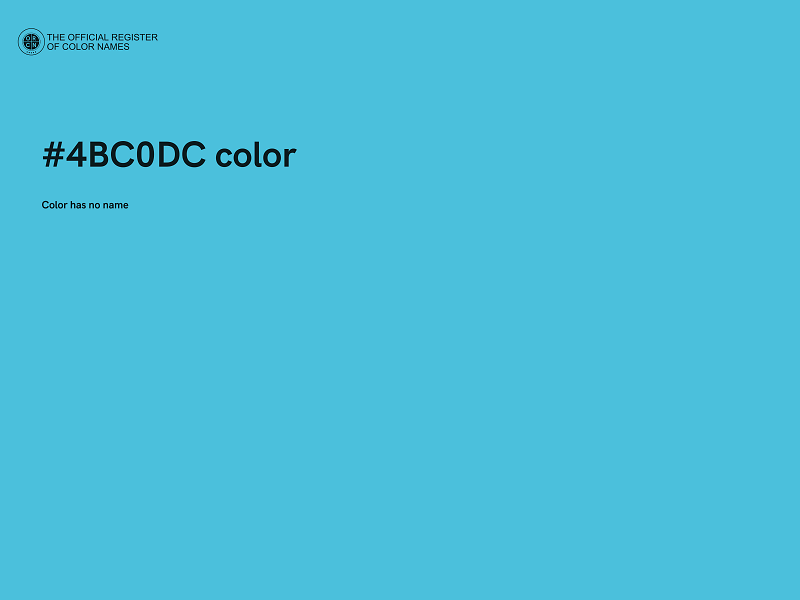 #4BC0DC color image