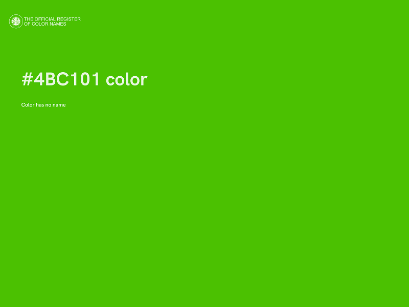 #4BC101 color image