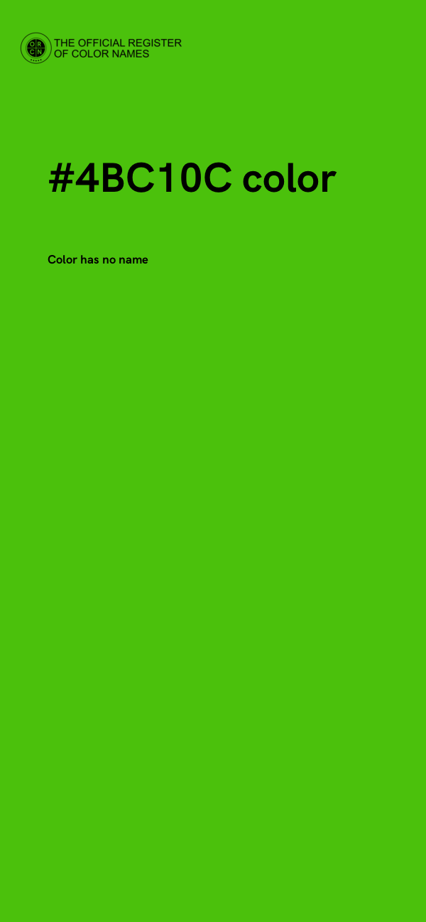 #4BC10C color image