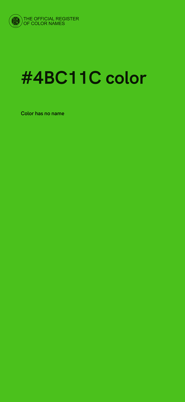 #4BC11C color image