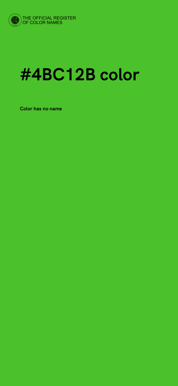 #4BC12B color image