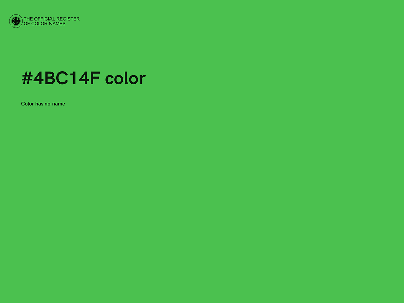 #4BC14F color image