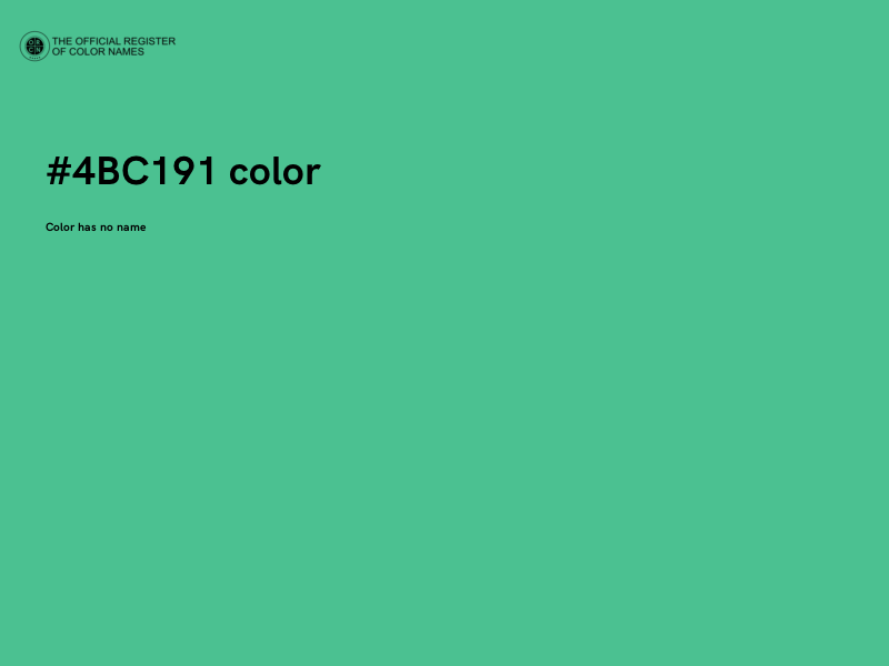 #4BC191 color image