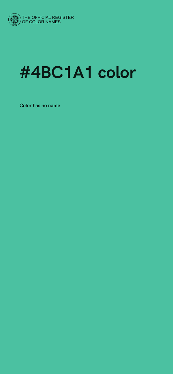 #4BC1A1 color image