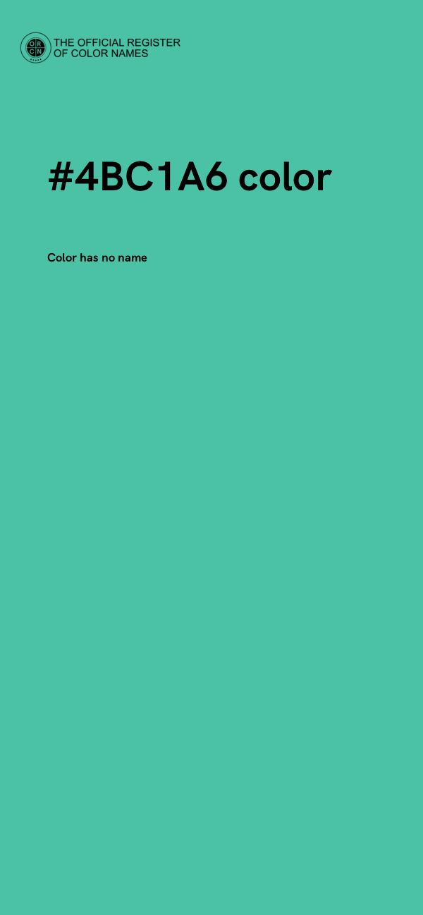 #4BC1A6 color image