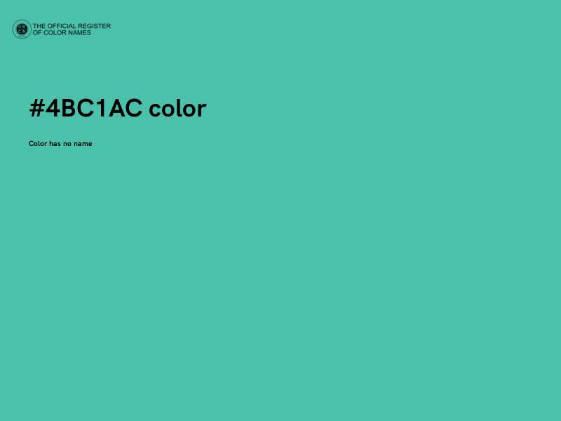 #4BC1AC color image