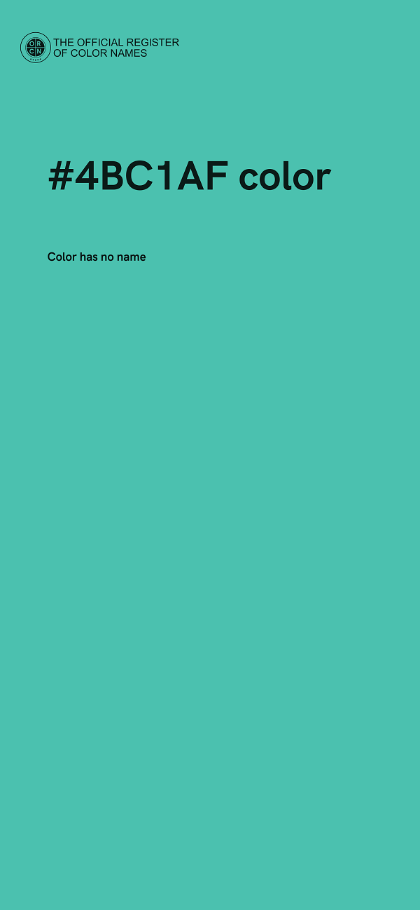 #4BC1AF color image