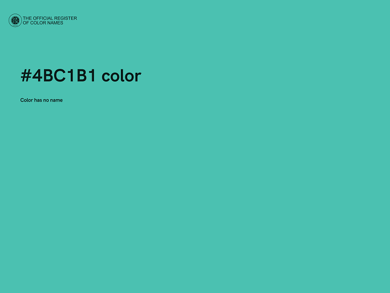 #4BC1B1 color image