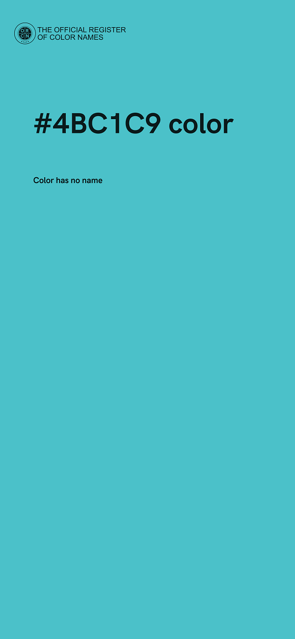 #4BC1C9 color image