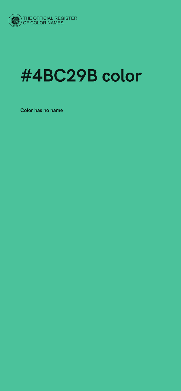 #4BC29B color image