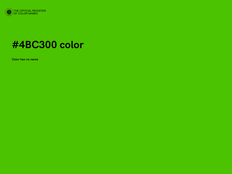 #4BC300 color image