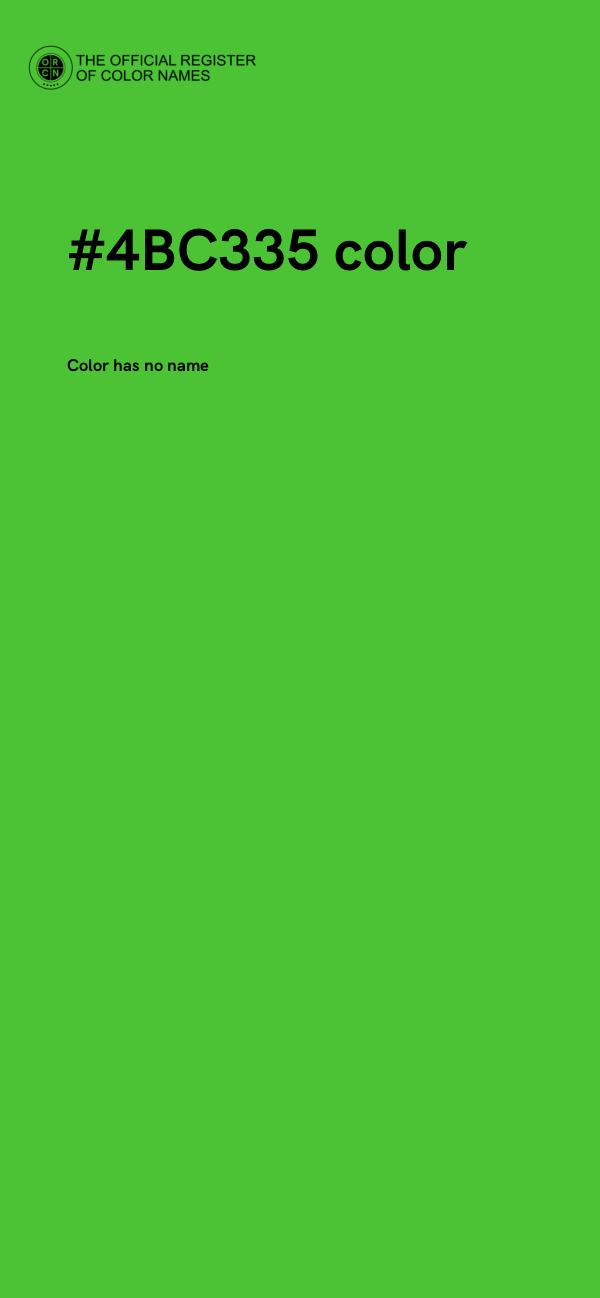 #4BC335 color image