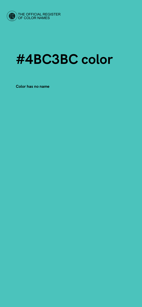 #4BC3BC color image