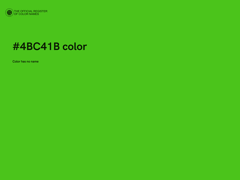 #4BC41B color image