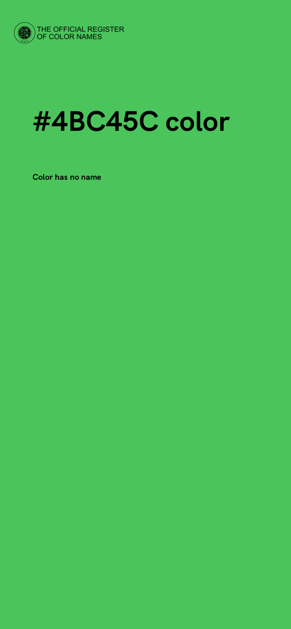 #4BC45C color image