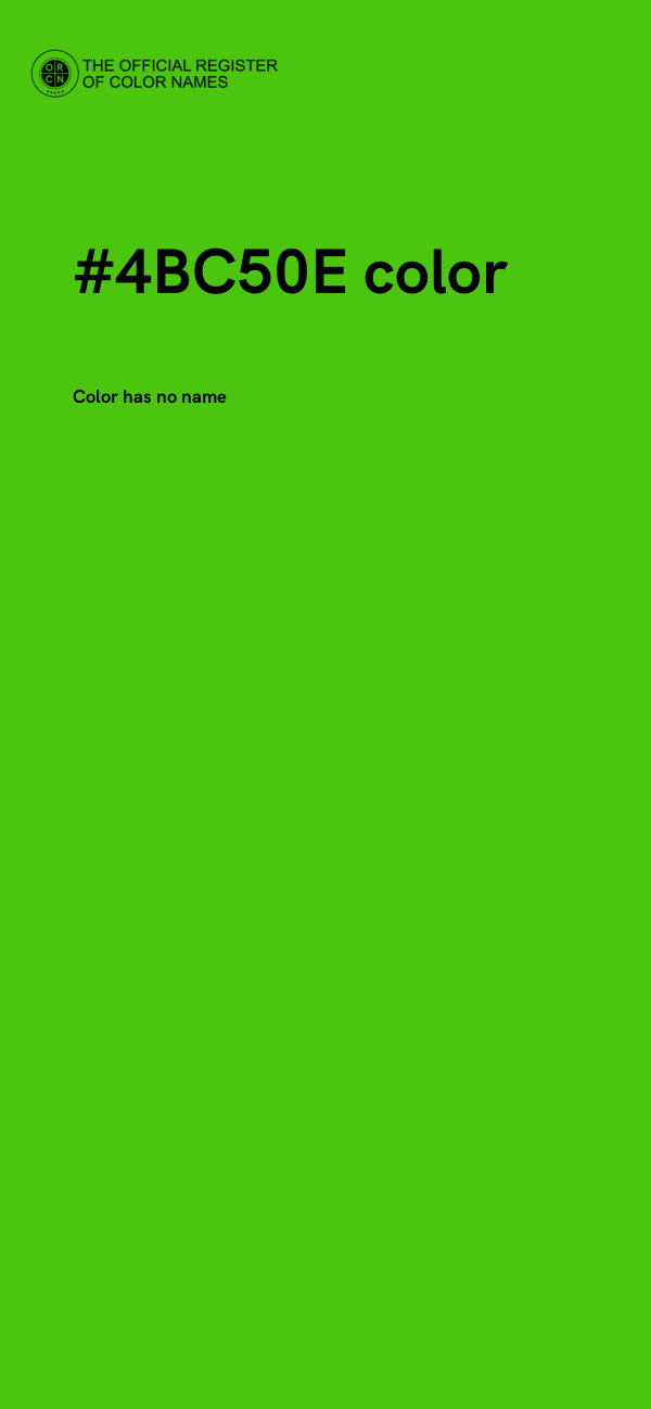 #4BC50E color image