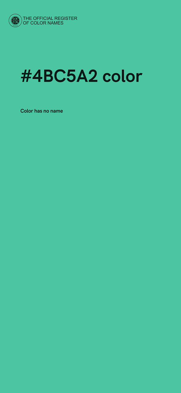 #4BC5A2 color image