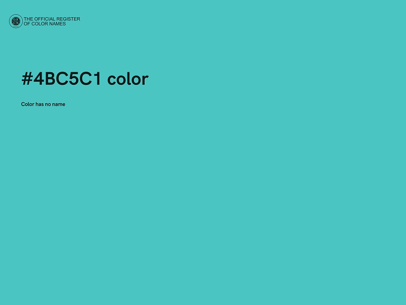 #4BC5C1 color image