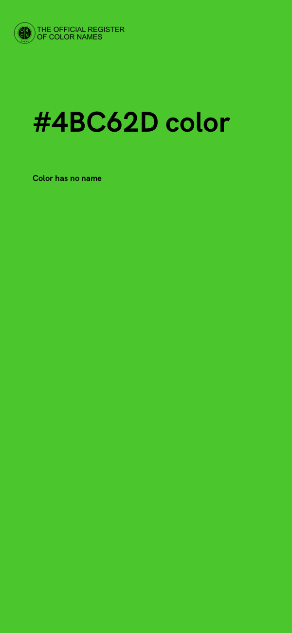 #4BC62D color image