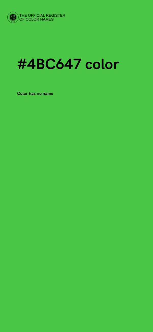 #4BC647 color image