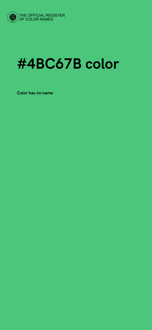 #4BC67B color image