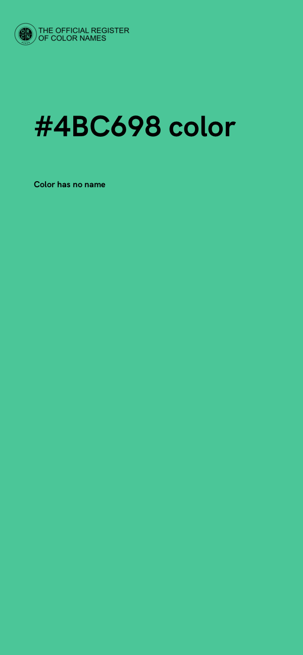 #4BC698 color image
