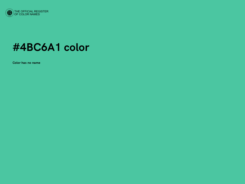 #4BC6A1 color image