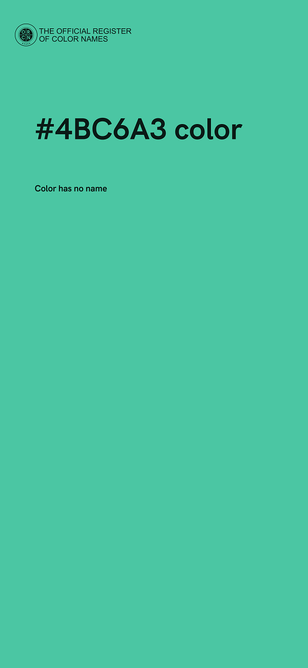 #4BC6A3 color image