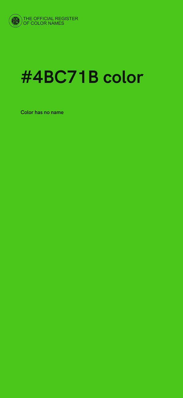 #4BC71B color image
