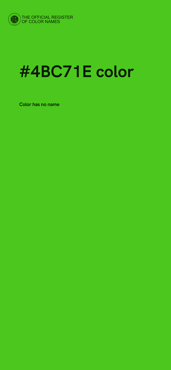 #4BC71E color image