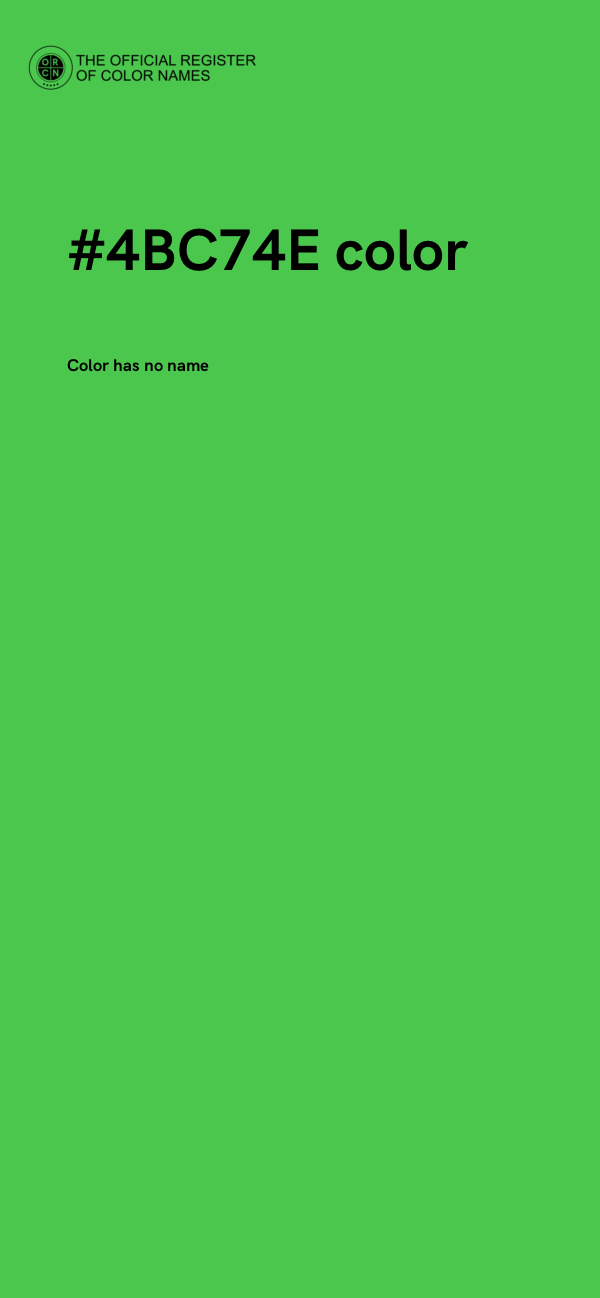 #4BC74E color image