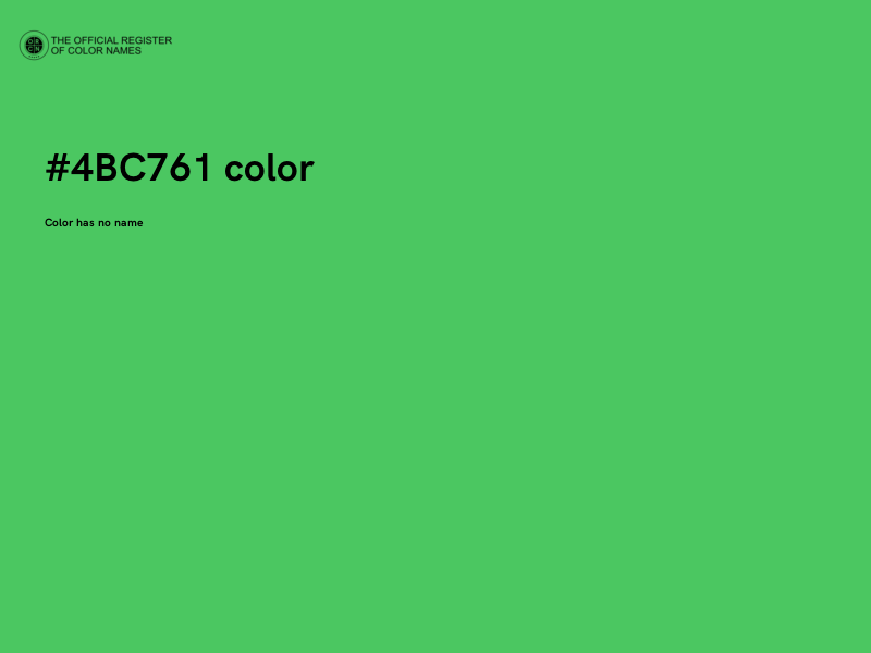 #4BC761 color image