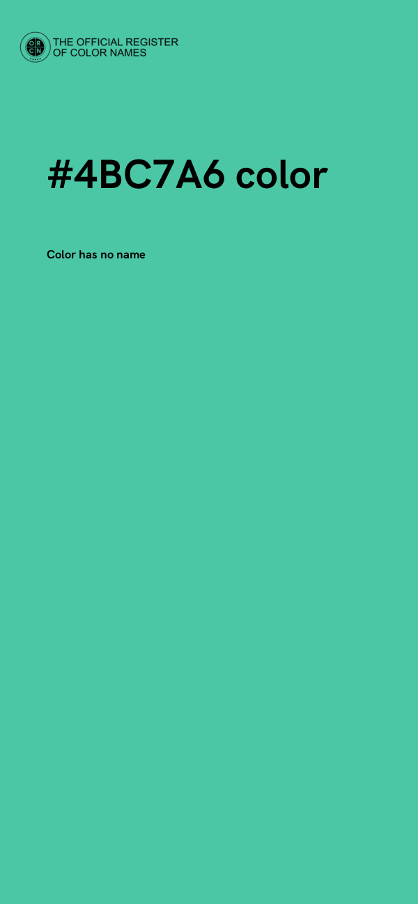 #4BC7A6 color image
